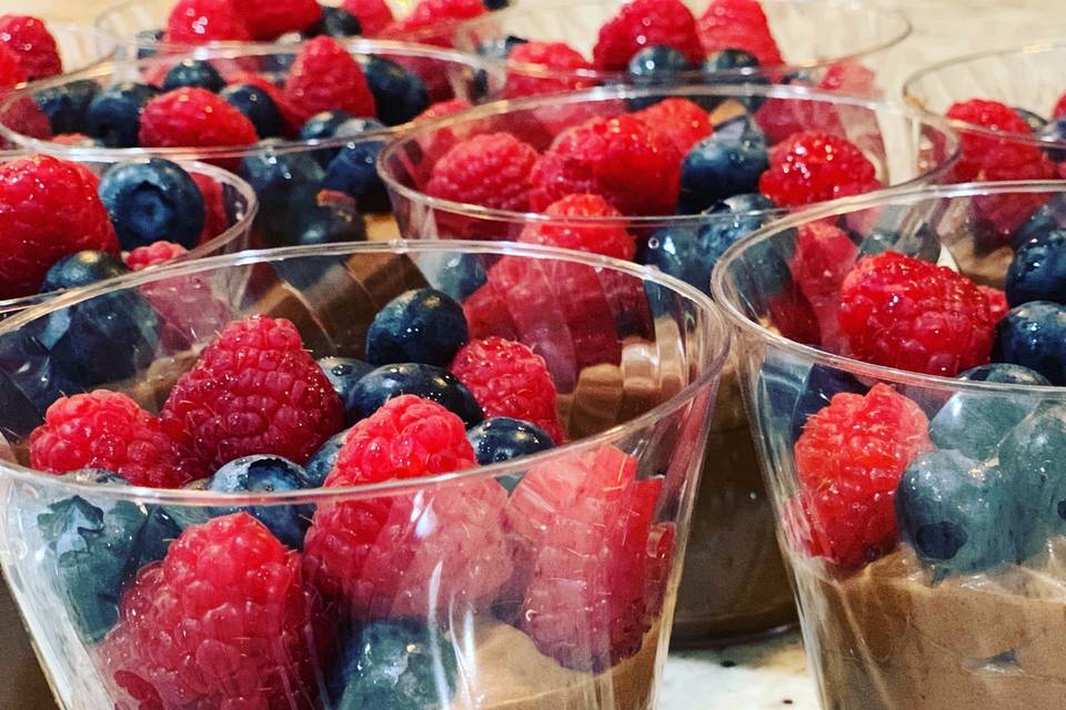 Berry chocolate mousse