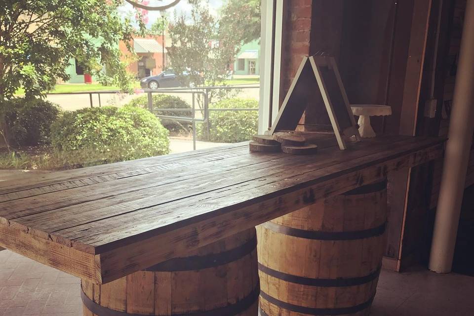 Whiskey Barrel Bar