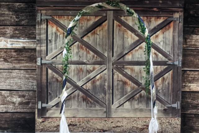 Barndoor backdrop available