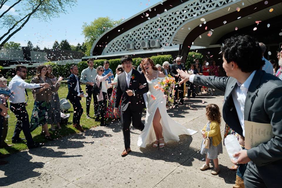 Bride and Groom Ceremony Exit