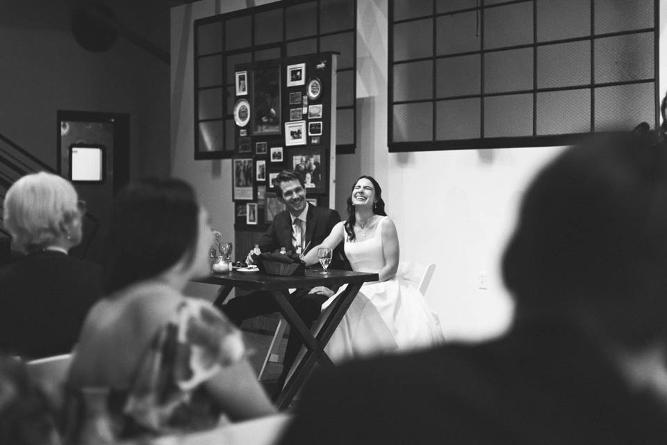 Bride and Groom Speeches