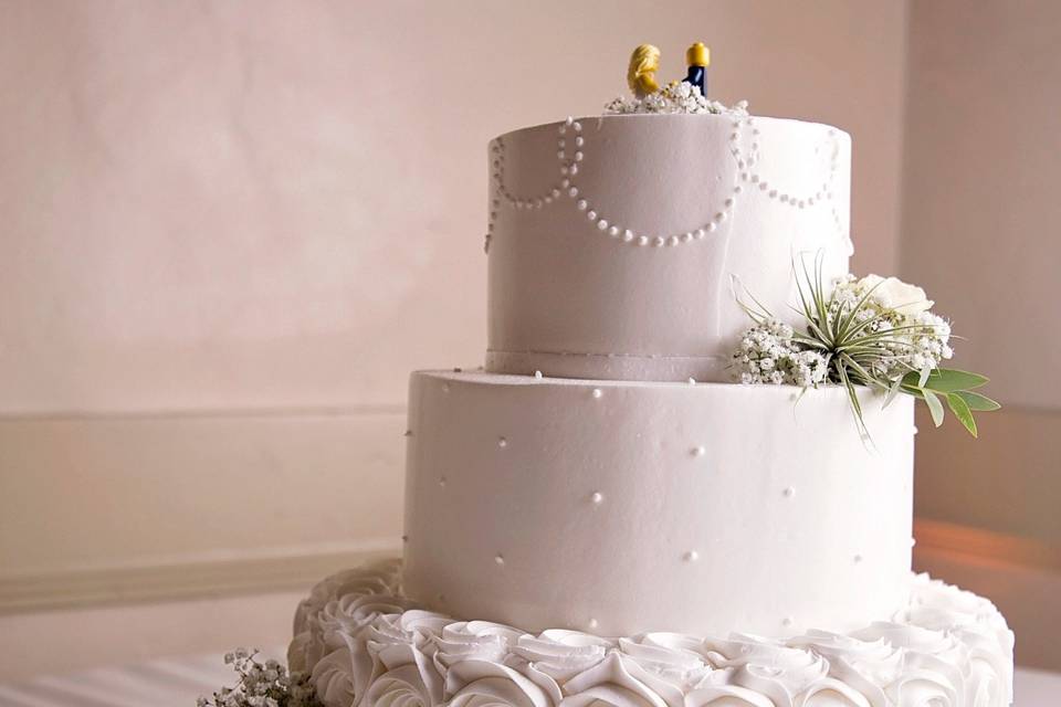 Lego Topped Wedding Cake