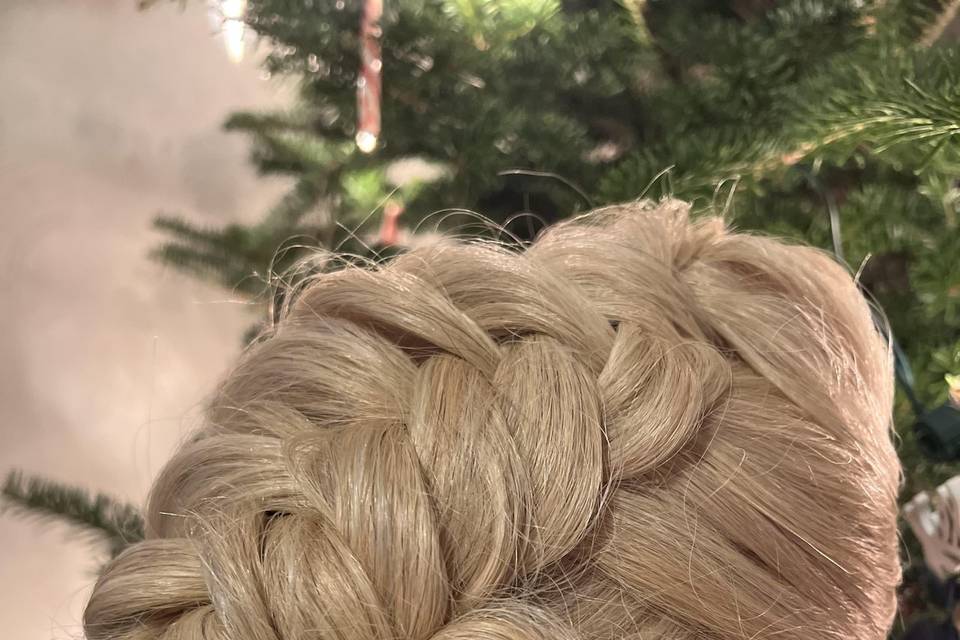 Braided low bun