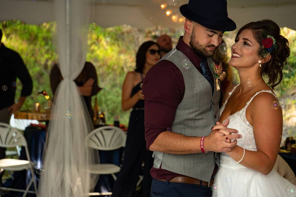 Newlyweds first dance