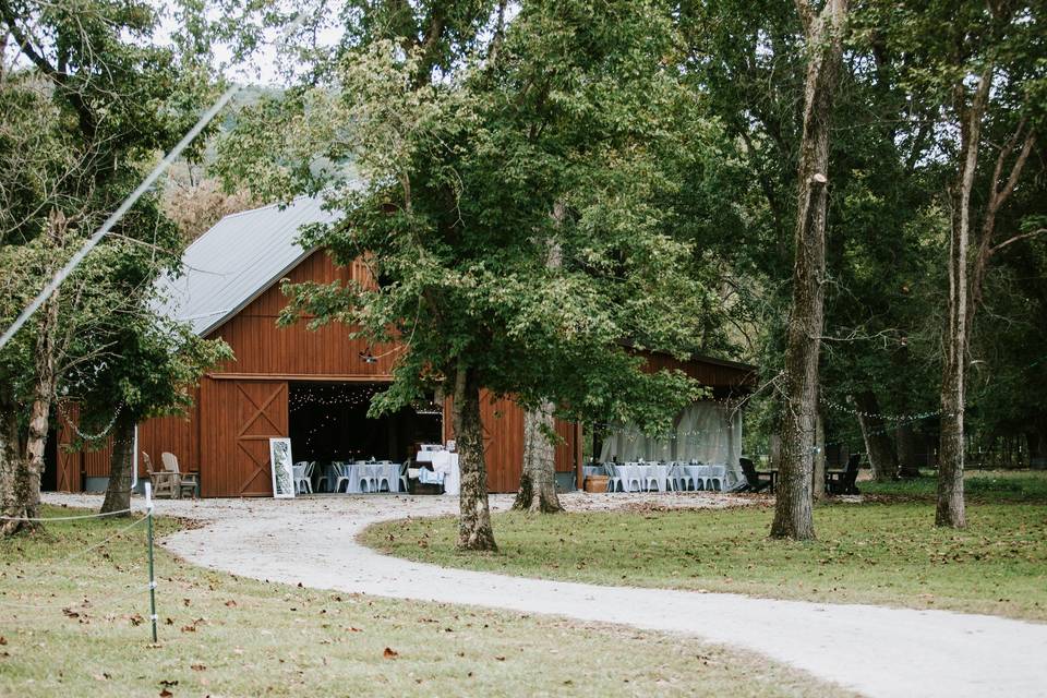 A view of the barn