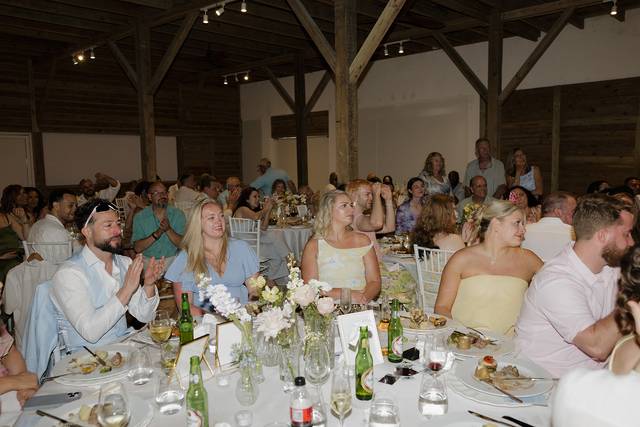 Wedding reception Guests