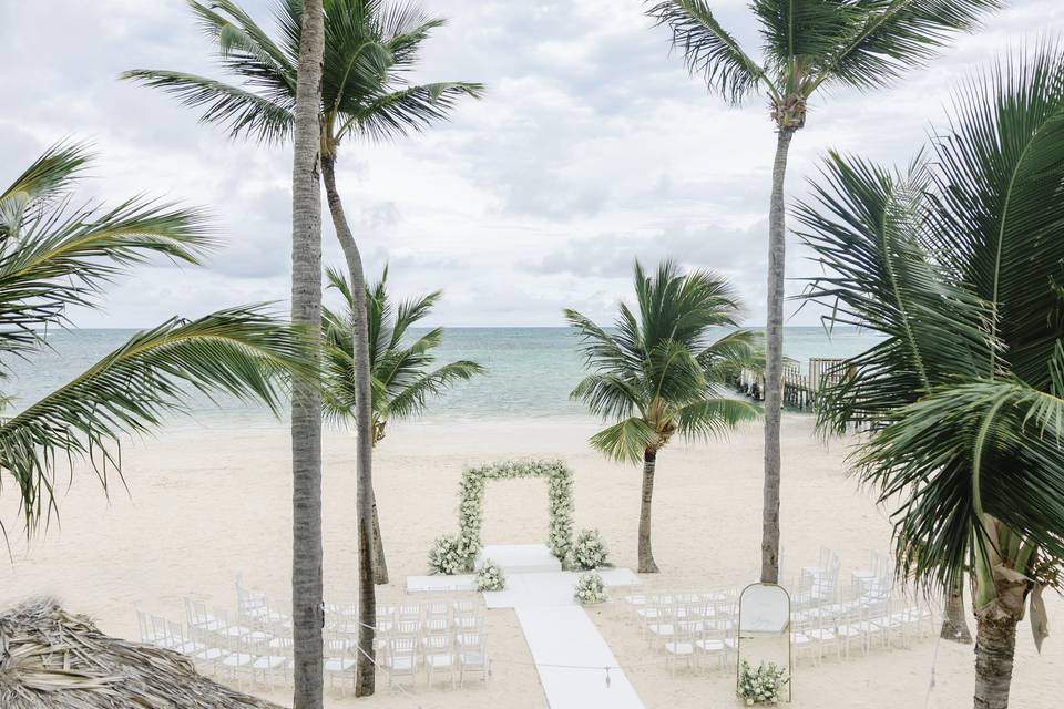 Dance floor under the stars