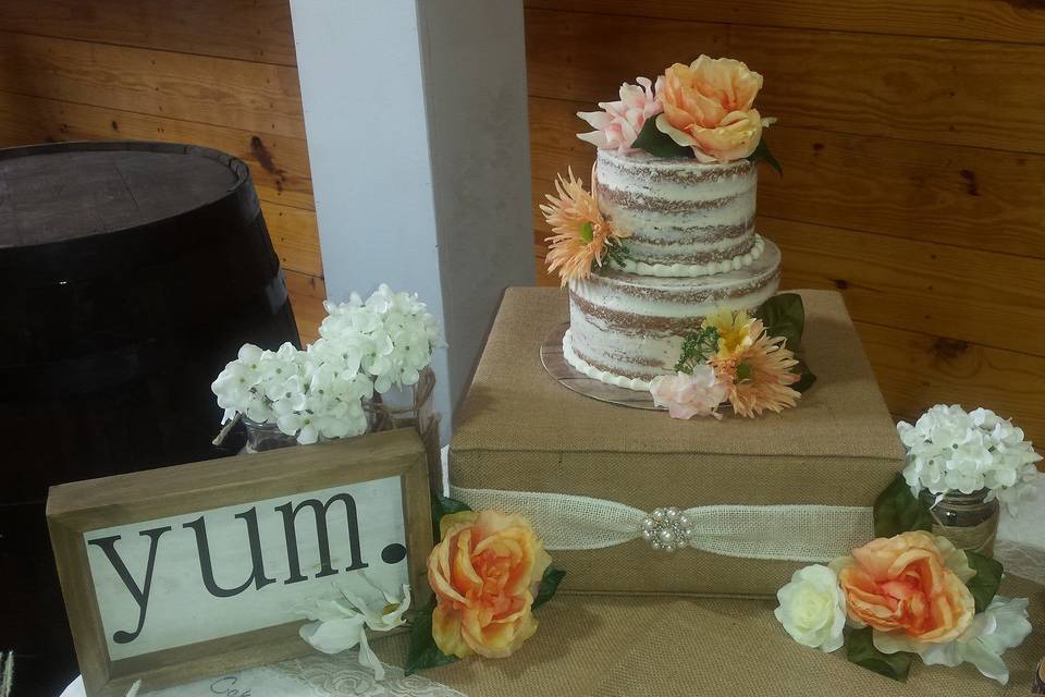 Wedding cake display