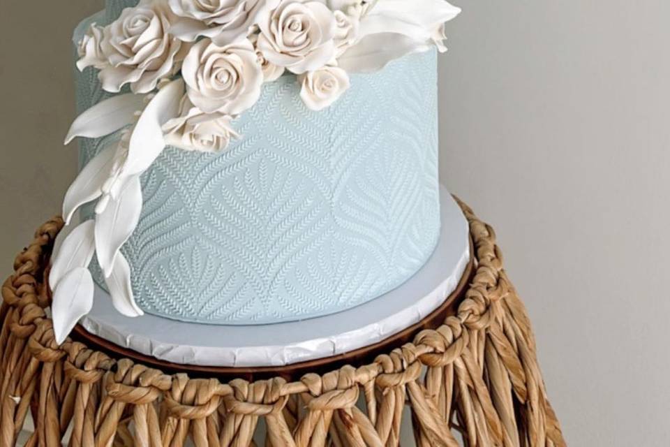Blue Tiered Cake