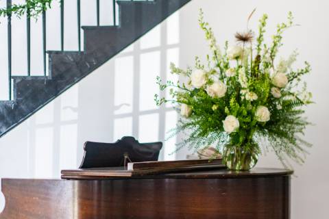 Piano inside Manor House