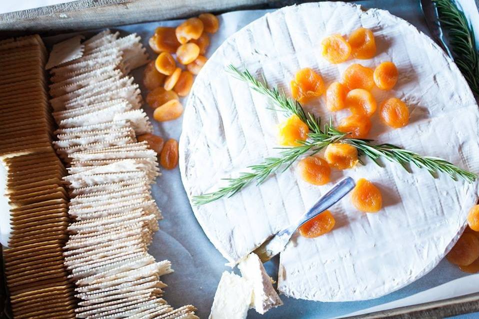 Brie with dried apricots
Photo courtesy of Kate Price Photography