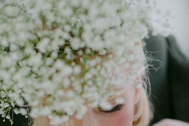Stylish floral crown