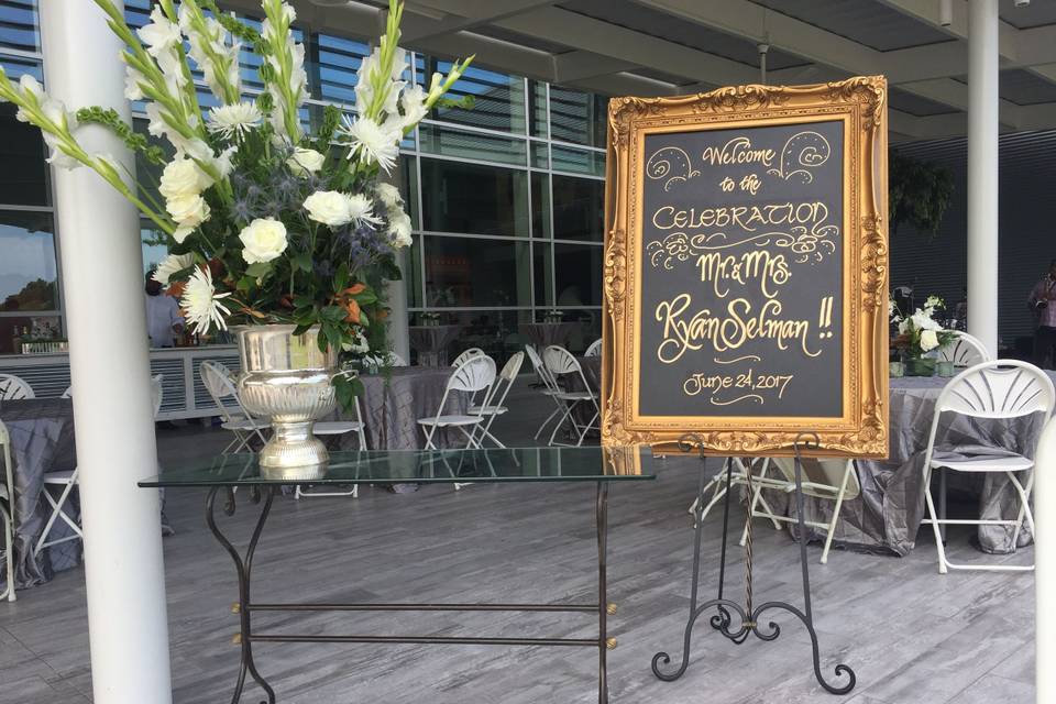 Front Porch-Wedding Reception