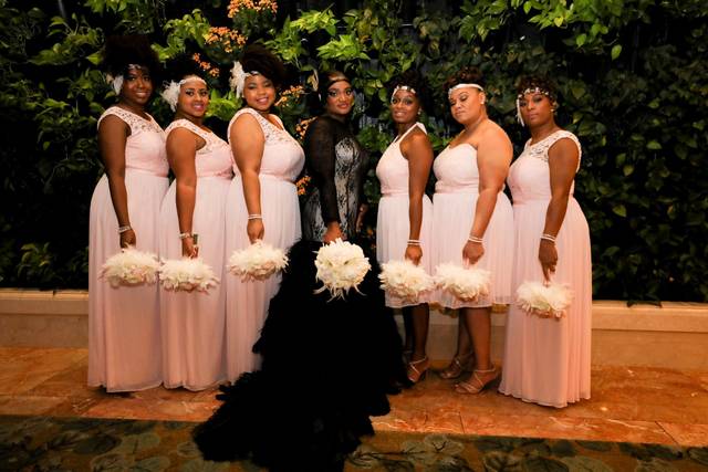 Bride squad on point