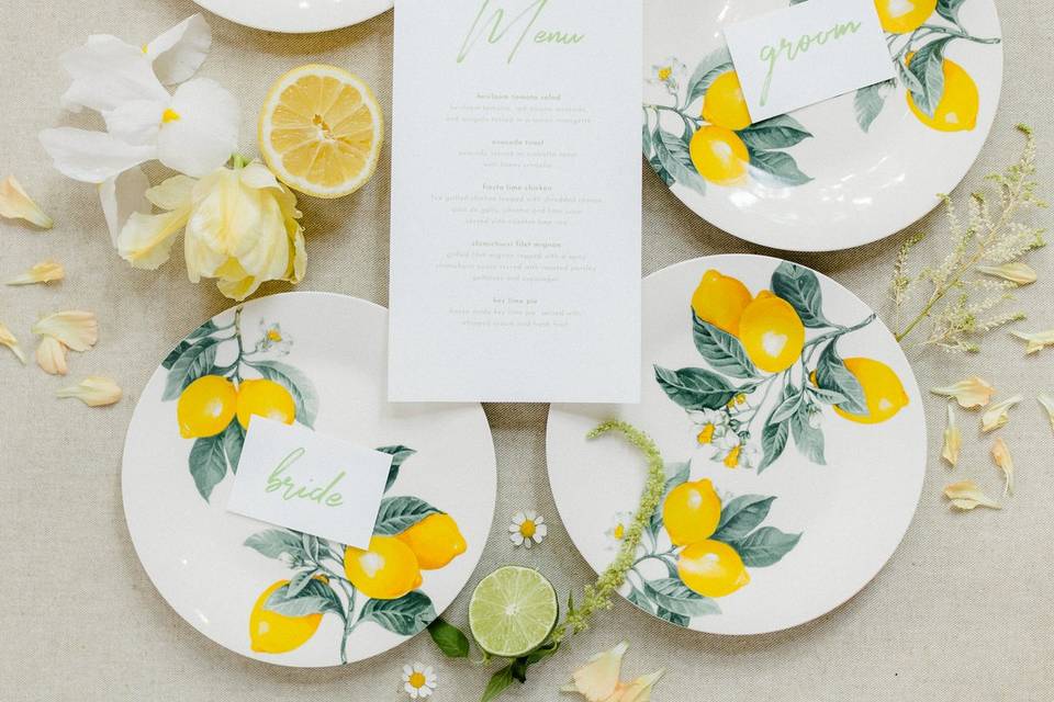 Citrus Inspired Wedding