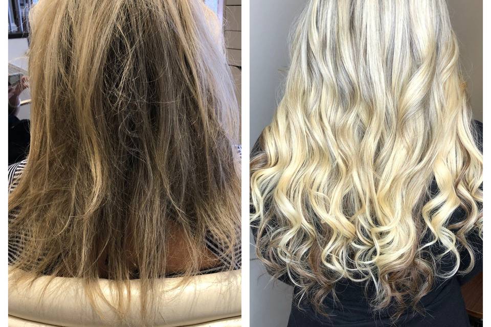 Hair Extensions + Color