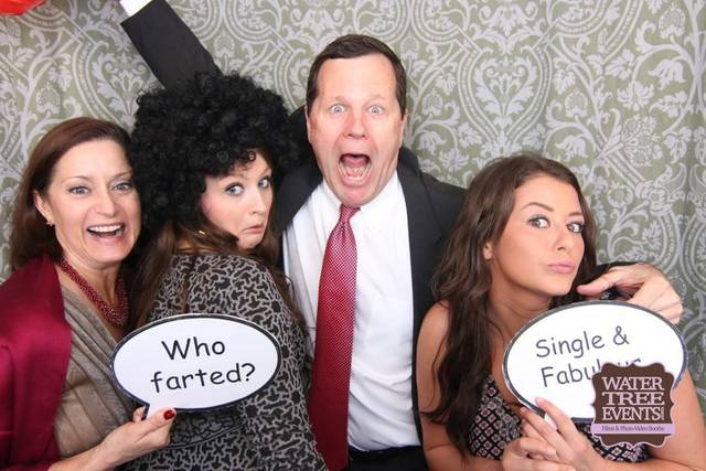 Guests love the large size of our enclosed booth and the amazing quality photos we capture.   We fit large groups!  Up to 10 adults.  Truly Unlimited prints!  Everyone gets a copy of their photos.The only booth with 