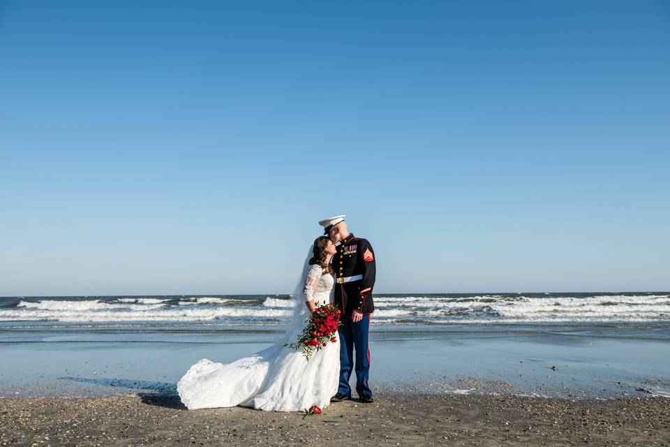 Couple by the sea