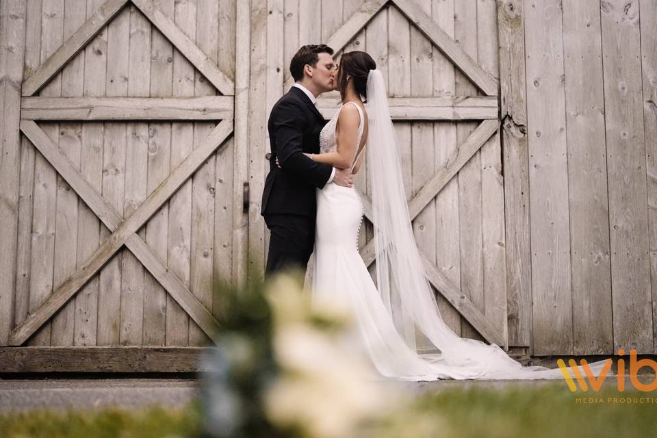 Barn door backdrop