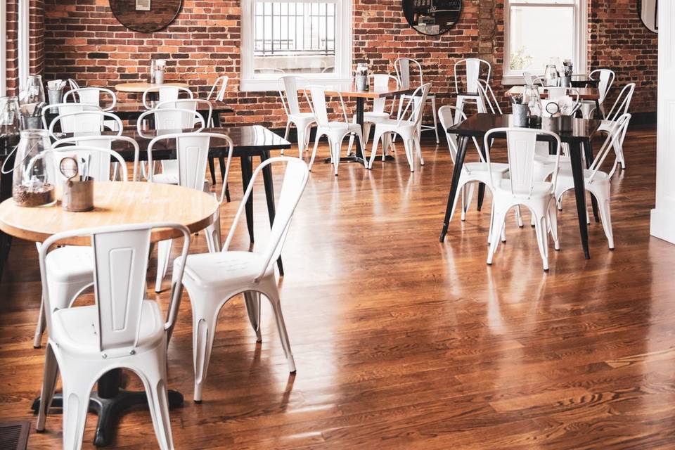 Downstairs dining area