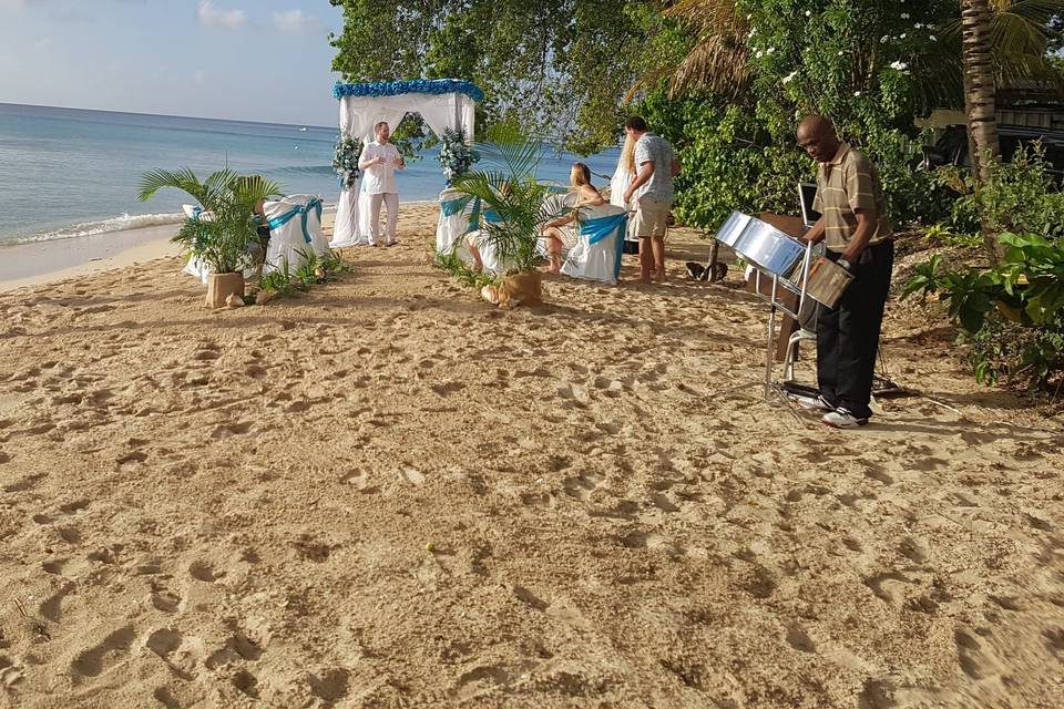 Beach ceremony in St Pete