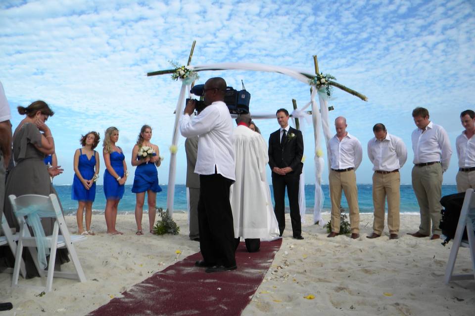 Beach ceremony in St Pete