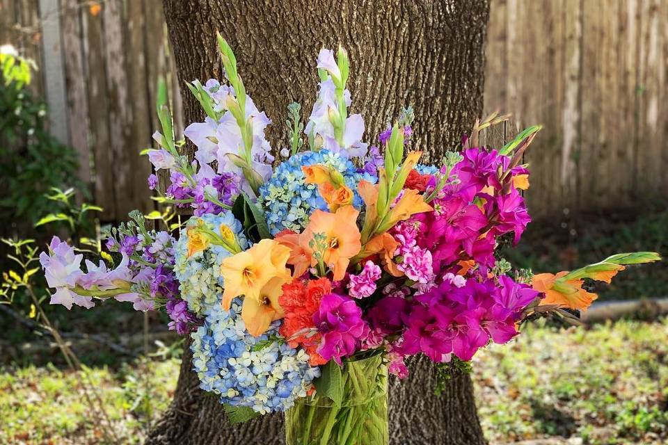 Large colorful centerpiece