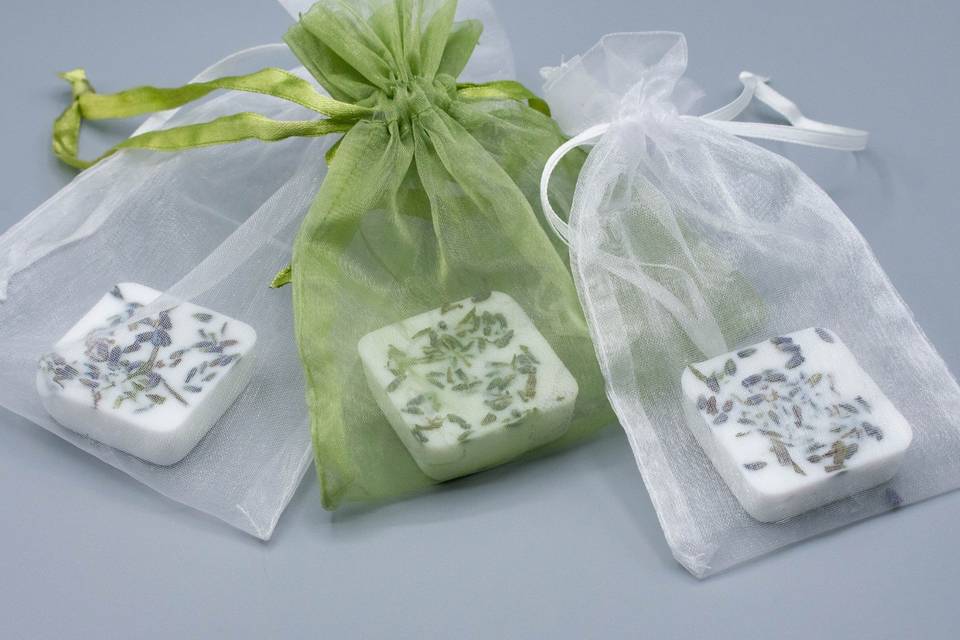 Individually packaged soaps