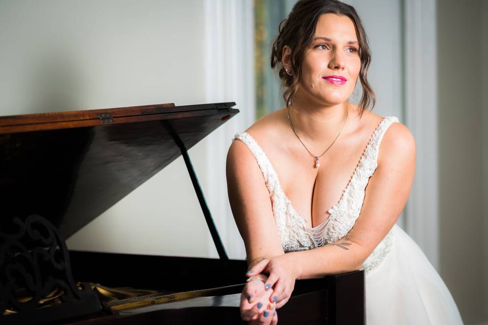 Bride and Piano
