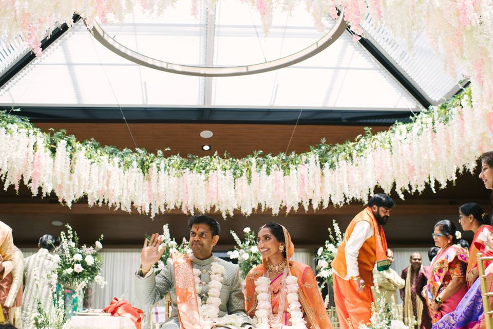 Bride with bouquet