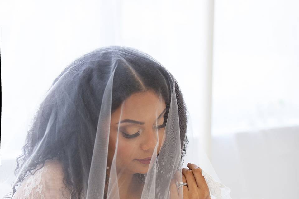 Veiled bride