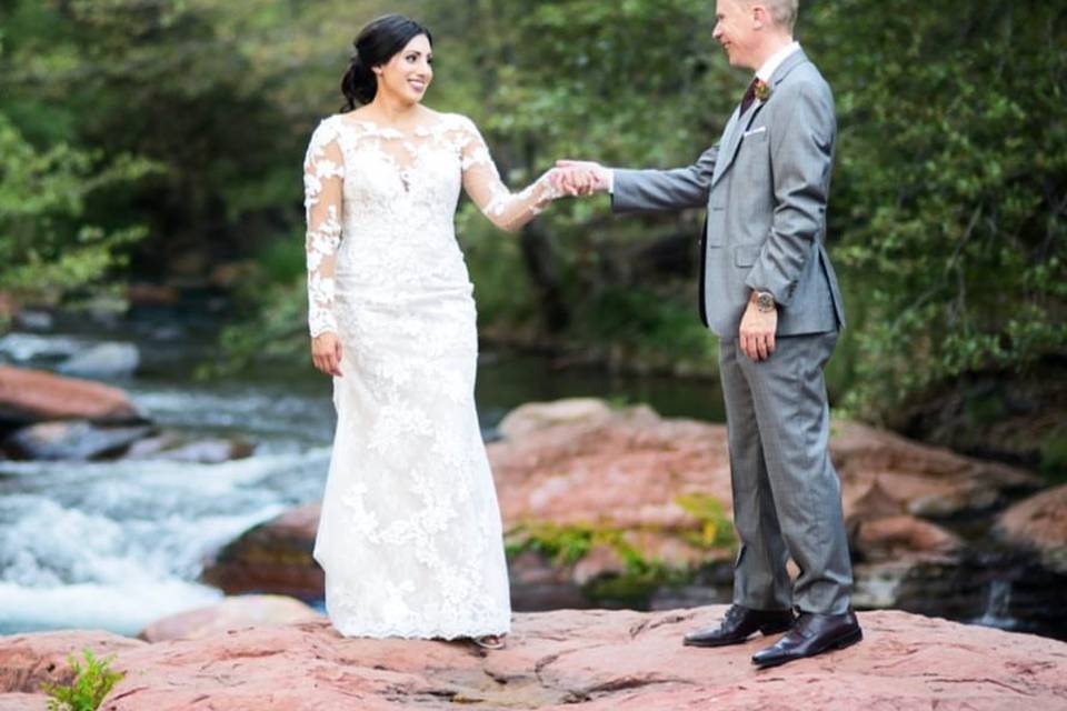 Ceremony by the water