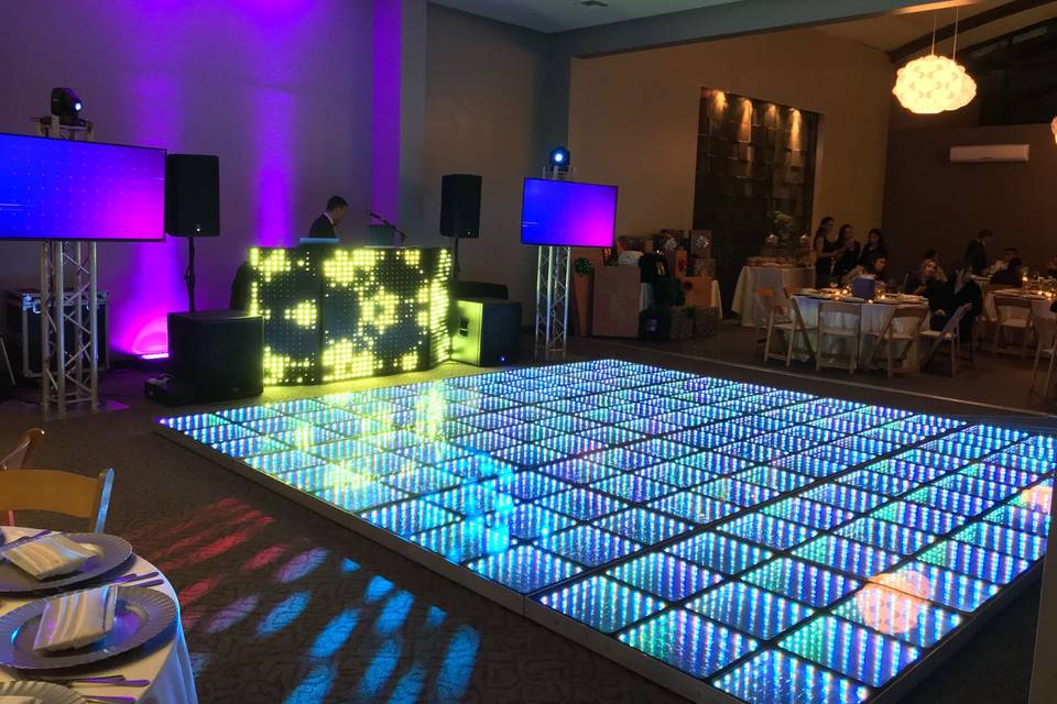 DJ and dance floor