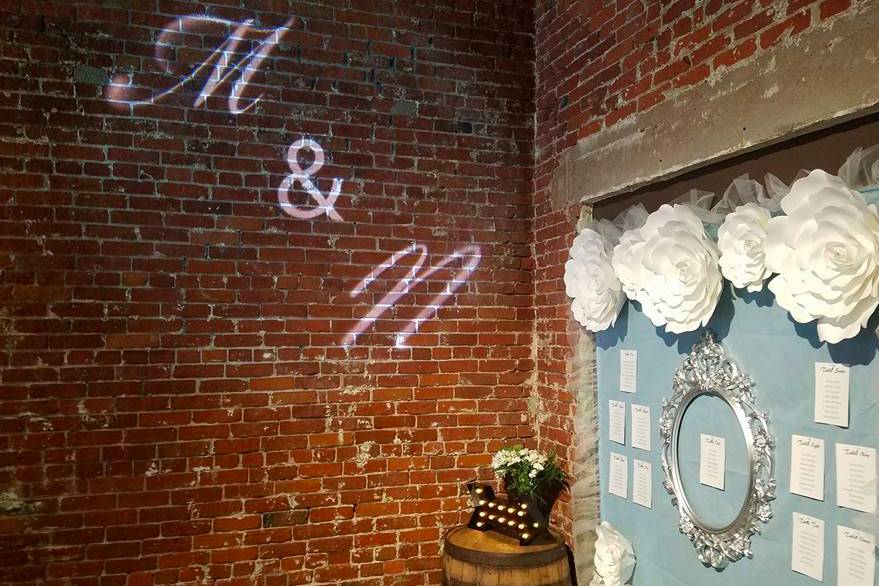 Simple monogram lighting