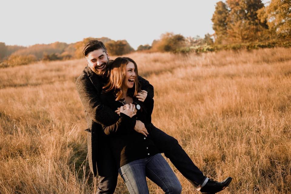 Posing in a pasture