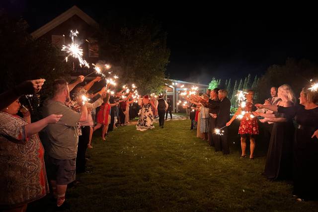 Sparkler send off