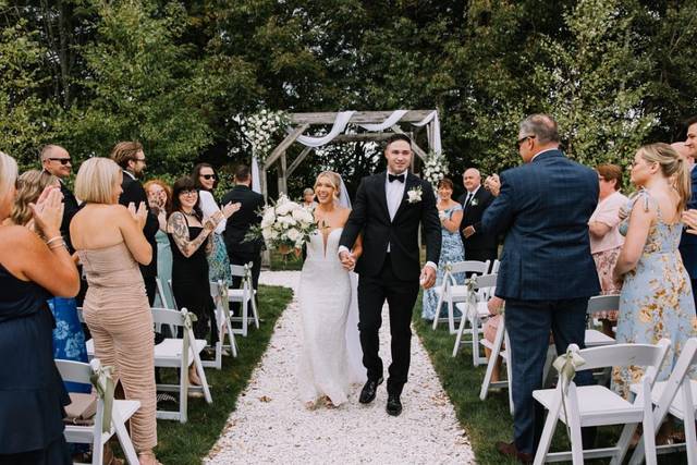 Newlyweds, Maine wedding