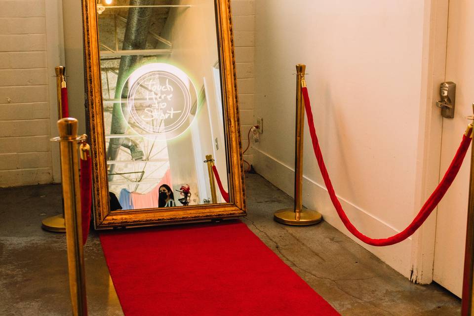 Gold Frame Mirror Photo Booth