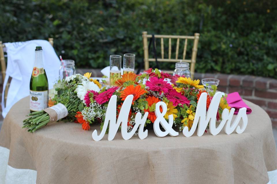 Sweetheart table