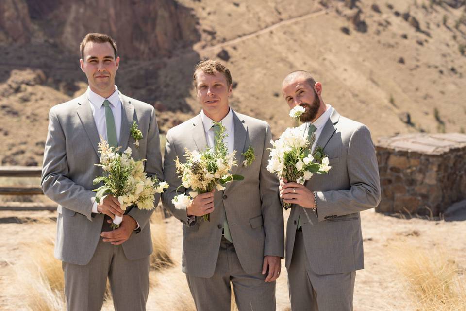 Groomsmen looking pretty