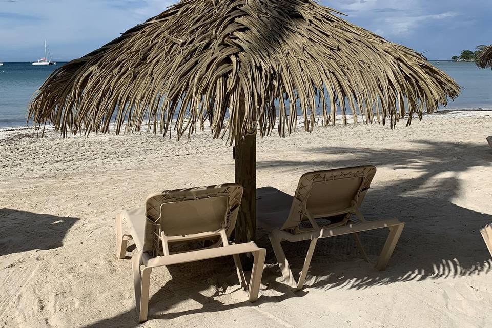 Sandals Negril, beach chair