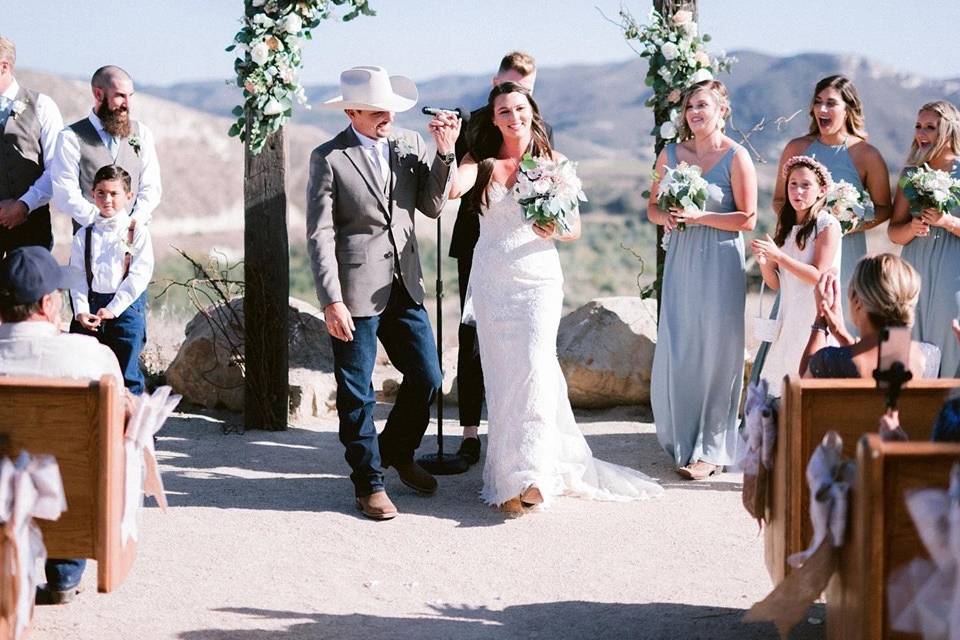 Ranch Style Wedding Ceremony