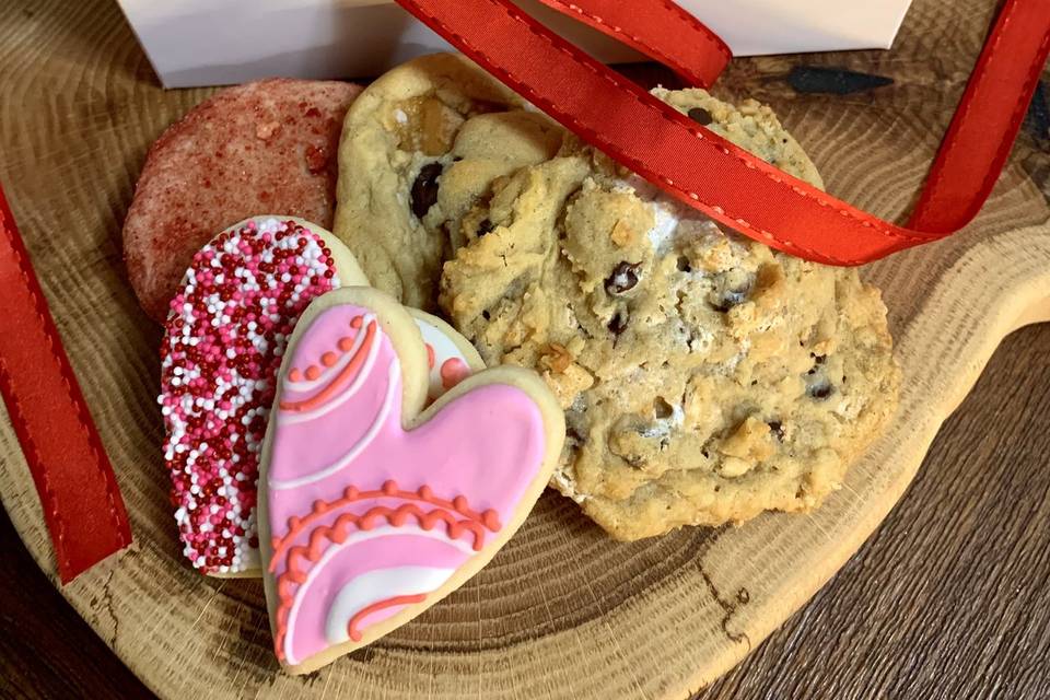 Mixed cookie valentines day
