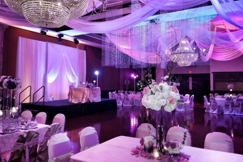 A Sweetheart Table and Backdrop