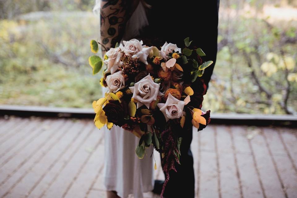 Romantic Moody Bridal Bouquet