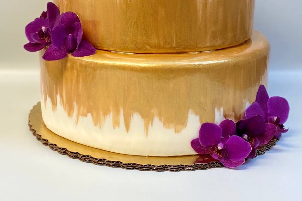 Gold Tier with Orchid