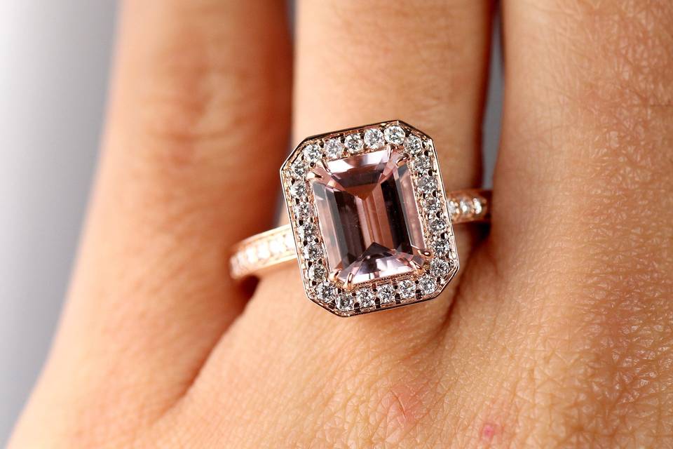 Custom Morganite Ring