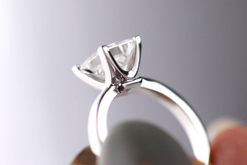 DGH custom princess cut ring