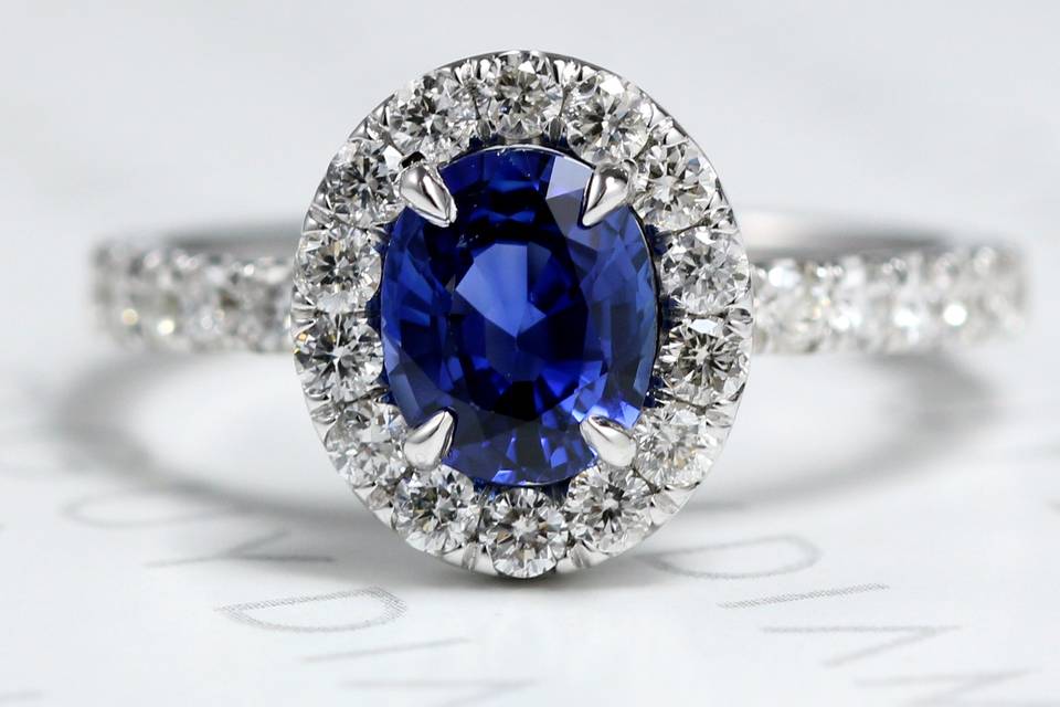 DGH Custom Sapphire Engagement