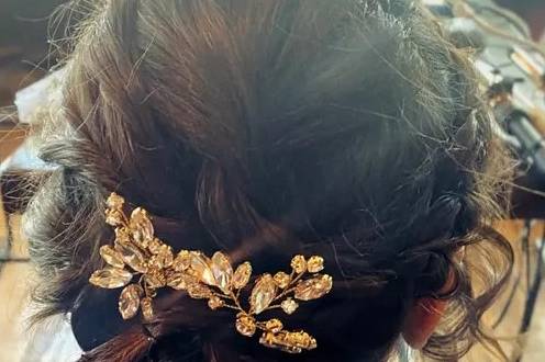 Diamond hair piece